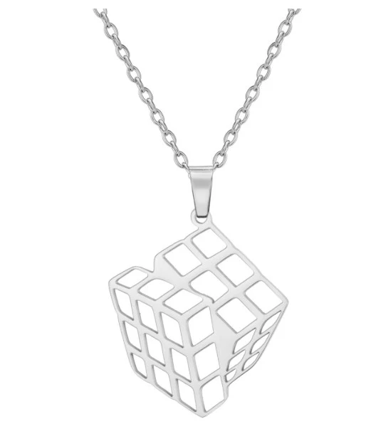 OT1033-2 Collar 3x3 Plateado